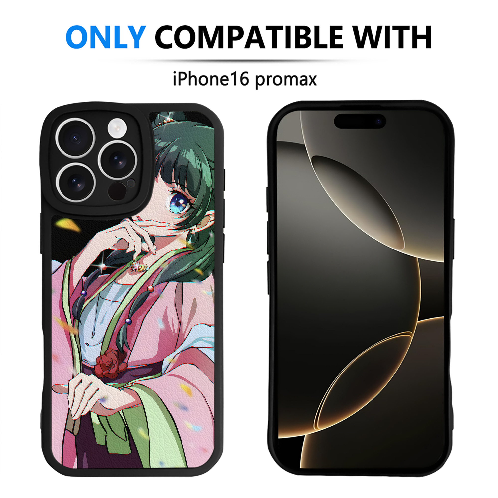 （画像用） 薬屋のひとりごと The Apothecary Diaries 【iPhone 16シリーズ対応】シリコンスマホケース（レザー調） 材質：シリコン